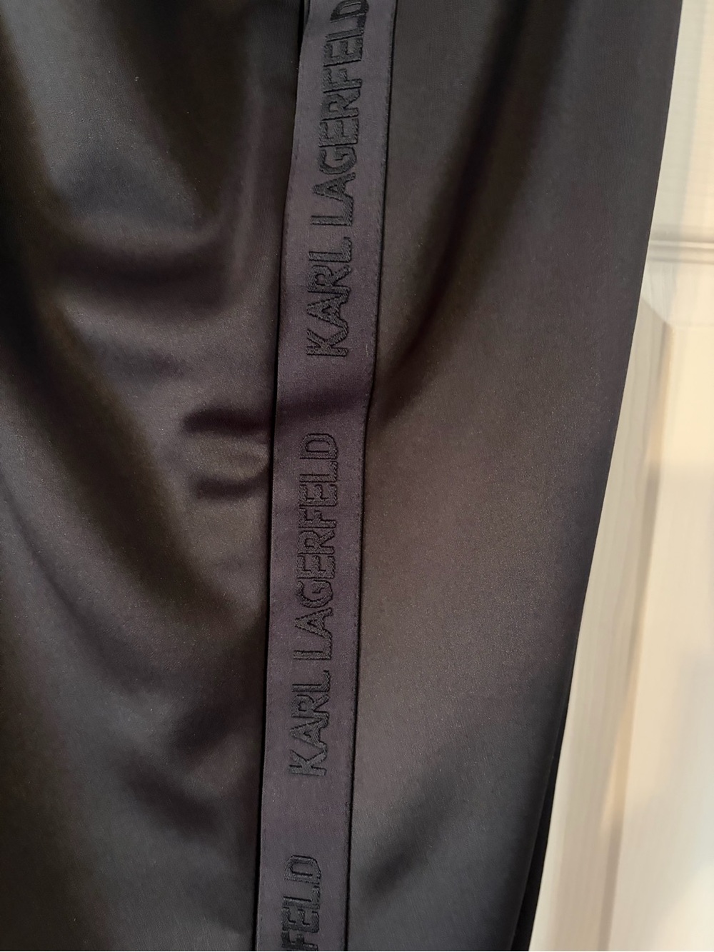 Karl Lagerfeld Black Men's Track Joggers - Picture 2 of 5